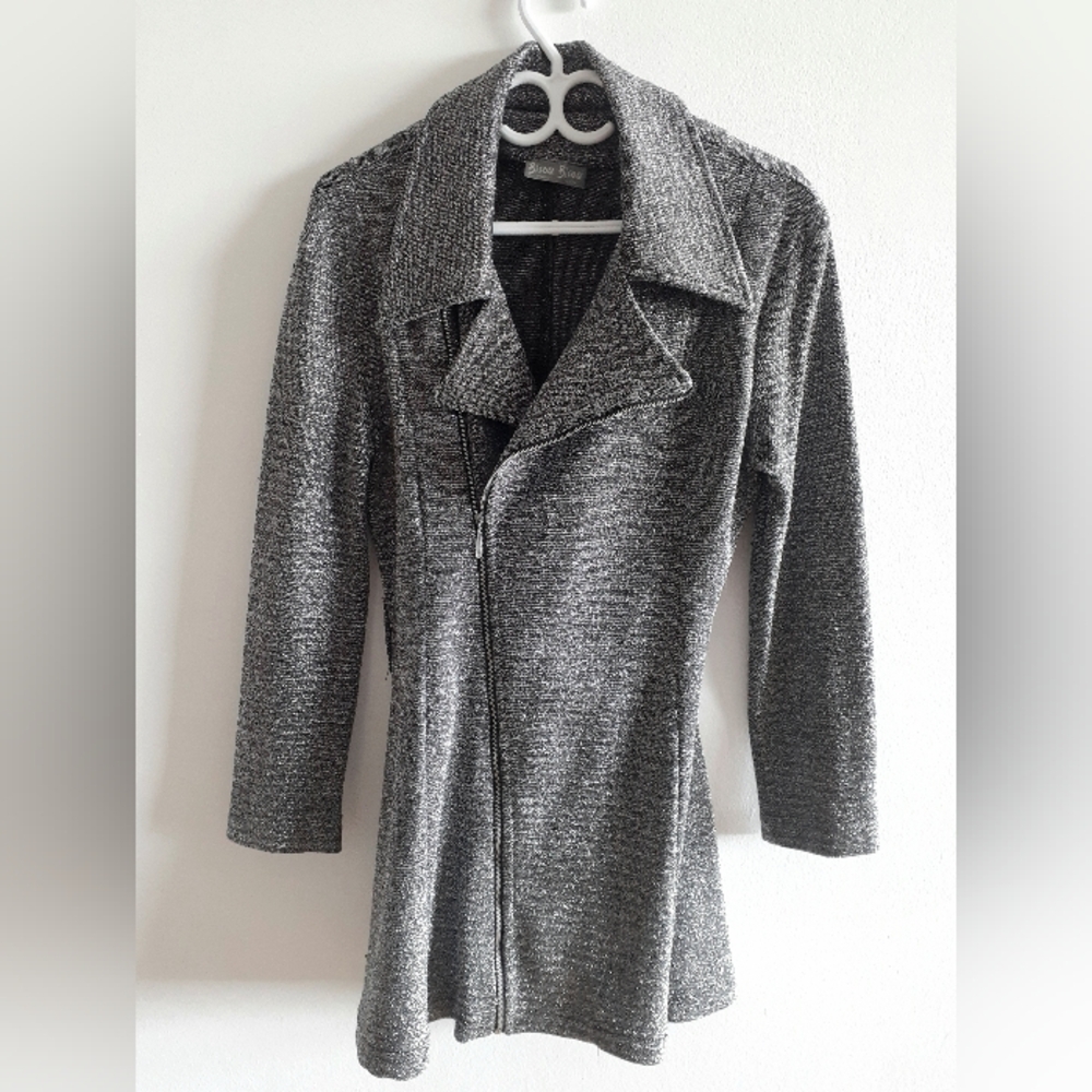 Silver Asymmetrical Jacket/dress, M-L